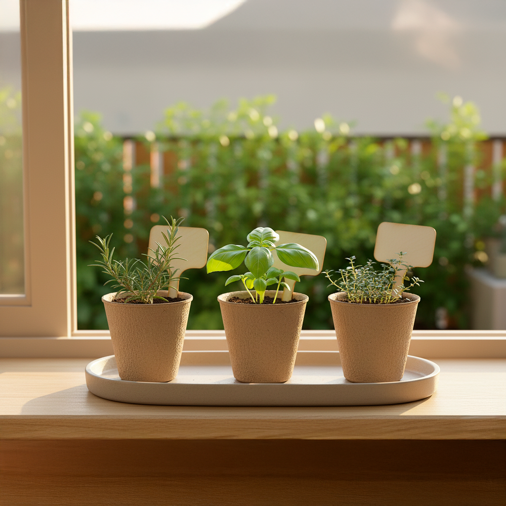 Kit de Huerto Aromáticas para Casa con Semillas y Herramientas